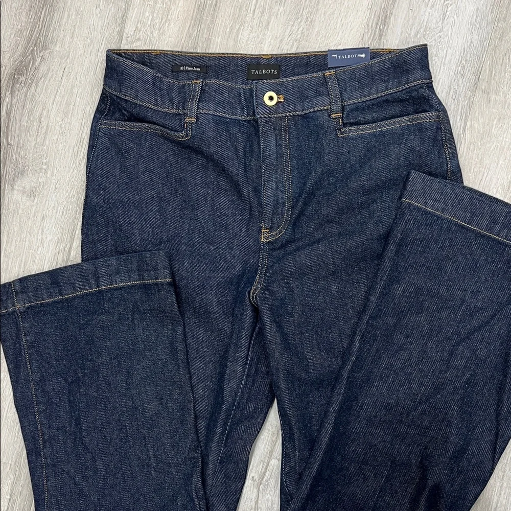 Talbots Dark Indigo Flare Jeans - Picture 2 of 6